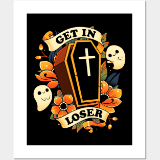 Get In Loser! - Cute Ghost Coffin Posters and Art